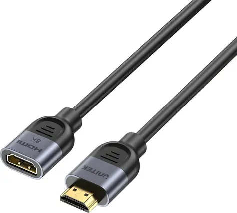 Unitek Prodlužovací kabel HDMI 2.1 / Prodlužovací kabel / HDMI(M)-HDMI(F) / 8K 60Hz / 1,5 m