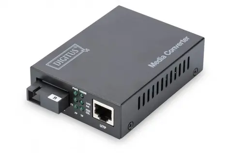 Digitus RJ45/SC Singlemode WDM / Mediakonvertor / Gigabit Ethernet / do 20 km