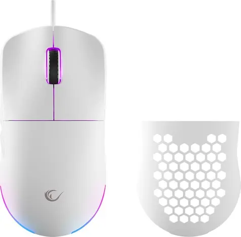 Rampage Blink bílá / Herní myš / optická / 12800 DPI / RGB / USB