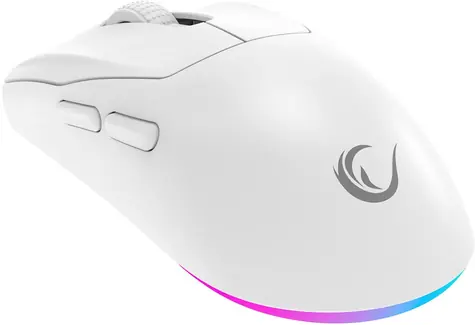 Rampage Prote M5 Pro bílá / Herní bezdrátová myš / optická / 26000 DPI / RGB LED / 1000 Hz