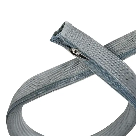 LogiLink Kabelový organizér se zipem šedá / Organizátor kabelů se zipem / 30 mm x 1 m
