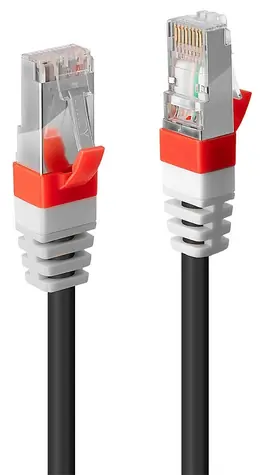 Lindy Cat6a S/FTP černá 40m / Patch kabel / RJ45-RJ45 / PIMF LSZH / 10Gbit/s