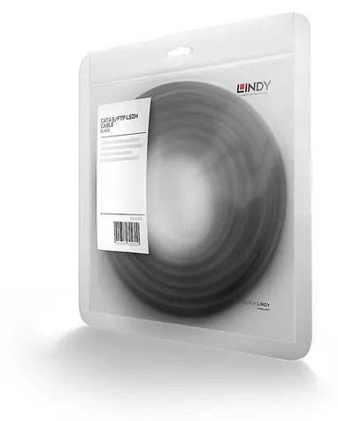 Lindy černá / Patch kabel / Cat6 S/FTP / RJ45-RJ45 / 30 m / PIMF / LSZH
