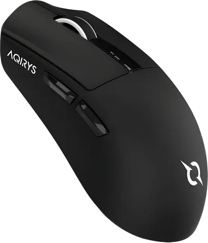Aqirys ZEPHYR černá / Bezdrátová herní myš / optická / 26000 DPI / dual mode (bezdrátová/drátová)