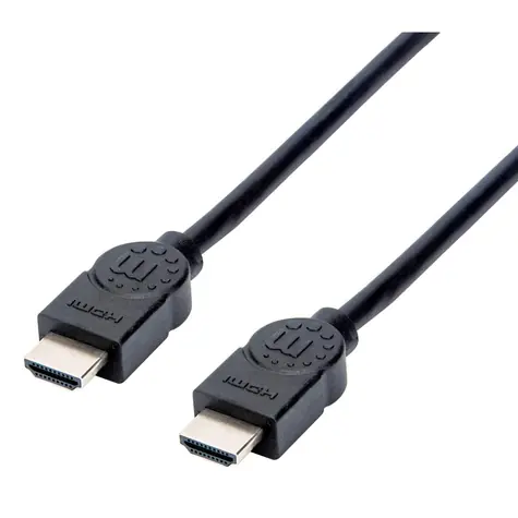 Manhattan High Speed černá / HDMI kabel / HDMI (M) - HDMI (M) / 1,5 m / ARC / 10,2 Gbit/s / pozlacené konektory