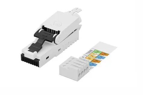 Digitus RJ45 konektor pro terénní montáž nestíněný / Konektor RJ45 / Cat6a / bez nářadí