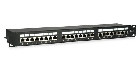 Equip / Patch panel / 24x RJ-45 / Cat5e / FTP / 1U / 19
