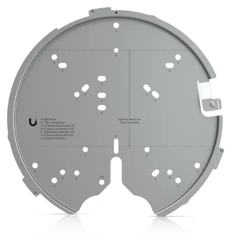 Ubiquiti U-PRO-MP stříbrná / Montážní držák / pro UAP-AC-PRO, UAP-AC-HD, UAP-AC-SHD / hliník