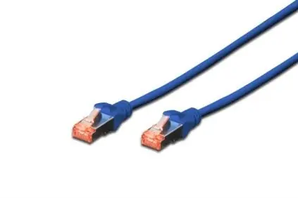 Digitus modrá / Patch kabel / Cat6 / S/FTP / AWG 27/7 / 1m