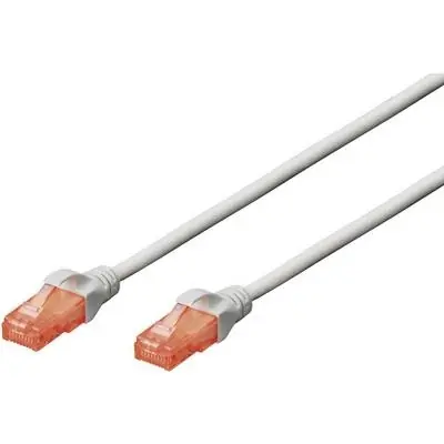 Digitus Patch kabel Cat6 U/UTP šedý / Síťový kabel / RJ45 / 5m
