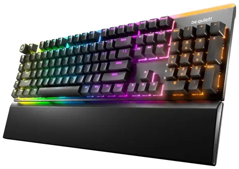be quiet! LIGHT MOUNT SILENT TACTILE (BT004US) / mechanická klávesnice / USB / RGB / černá