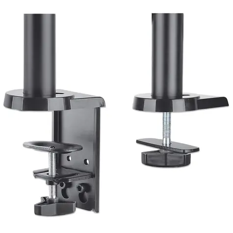 Manhattan držák 2 monitorů s plynovou pružinou / Držák / VESA 75x75-100x100 / nosnost 8 kg / 17-32