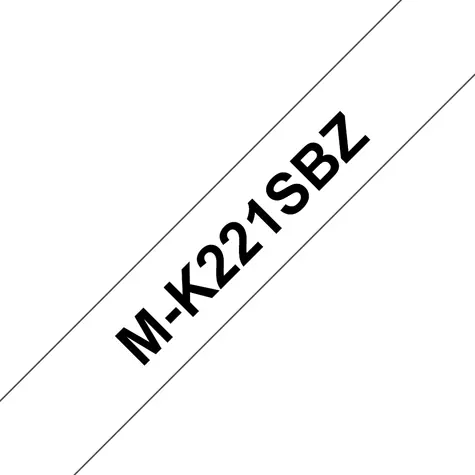 Brother MK221SBZ bílá/černá / Páska do tiskárny štítků / 9 mm / 4 m