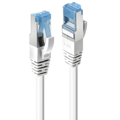 Lindy Cat6a S/FTP bílá 1 m / Patch kabel / PIMF / LSZH / RJ45-RJ45 / 1 Gbit/s