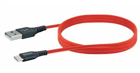 Schwaiger USB-A - USB-C kabel červená / USB kabel / USB 2.0 / 480 Mbit/s / 1,2 m