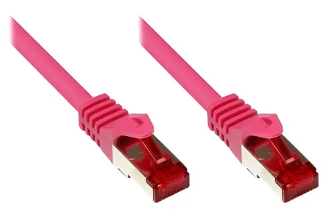 Good Connections Cat.6 S/FTP magenta / Patch kabel / RJ-45 / 250 MHz / 1,5 m