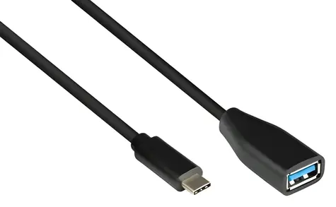 Good Connections USB-C - USB-A OTG černá (2811-OTG) / Kabel / USB 3.2 Gen 1 / 0,1 m / 5 Gbit/s
