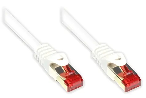 Good Connections Cat.6 S/FTP bílá / Patch kabel / 10 m / 250 MHz / RJ-45