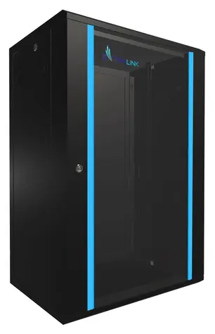 Extralink 18U 600x450 černá / Nástěnný rozvaděč / 19