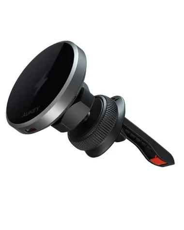Aukey MagFusion Dash HD-MC13 / Nabíjecí držák do auta / MagSafe / Qi / 360° kloub