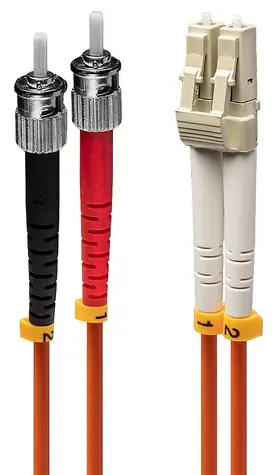 Lindy / Optický kabel / LC/ST / OM2 / Multimode / Duplex / 2 m