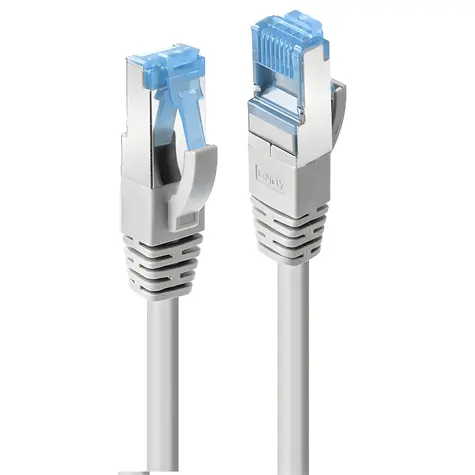 Lindy Cat6a S/FTP šedá / Patch kabel / PIMF / LSZH / 15 m