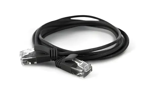 Wantec CAT6a U/UTP 25 m černá / Patch kabel / RJ-45 / 2,8 mm