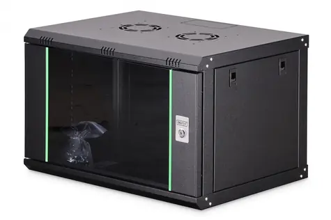 Digitus Dynamic černá / Nástěnný rozvaděč / 19