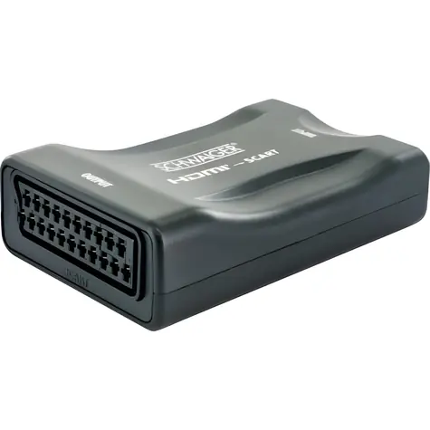 Schwaiger převodník HDMI na SCART / Redukce / Plug & Play / NTSC, PAL