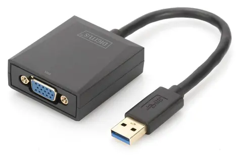 Digitus USB 3.0 na VGA černá / Adaptér / 1920 × 1080 px