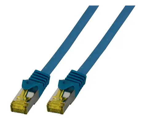 EFB Cat.6A S/FTP modrá / Patch kabel / 25 m / RJ45-RJ45 / LSZH