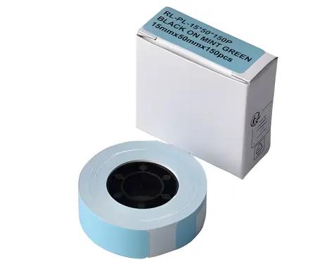 G&G Etikety 15x50mm mátově zelená / Etikety v kotouči / 150 ks