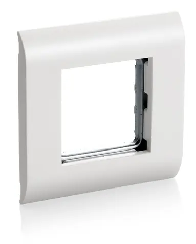 Equip Krycí rámeček French Modular bílá / Krycí rámeček / Okénko 45x45 mm / RAL9010