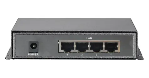 LevelOne FSW-0513 / Switch / 4x FE PoE+ / 120 W / kovové provedení