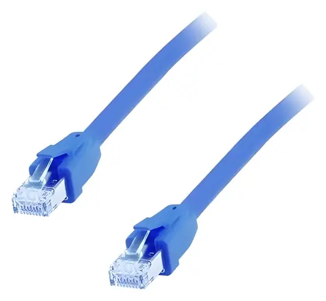 Equip Cat8.1 modrá / Patch kabel / S/FTP / 5 m / 2x RJ-45 / 40GBase-T / LSZH