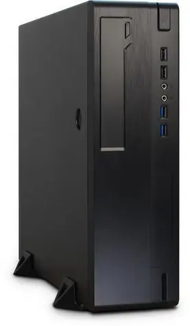 Inter-Tech IT-502 černá / Skříň / Desktop / micro-ATX, Mini-ITX / 2x USB 3.2 Gen 1 / 2x USB 2.0