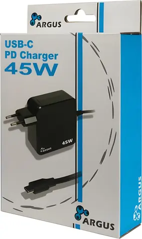 Inter-Tech PD-2045 černá / Nabíječka / USB-C / 45 W / PD