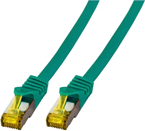 EFB S/FTP Cat6A 0,5 m zelená / Patch kabel / RJ45-RJ45 / LSZH / 10 Gbit/s