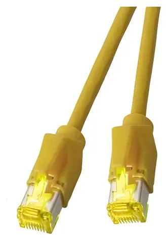 EFB Patchkabel Cat6A S/FTP 2m žlutá / Síťový kabel / RJ-45 / LSZH / pozlacené kontakty