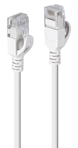 Lindy Ultra Slim šedý / Patch kabel / Cat6a / U/UTP / 0,5 m / LSZH