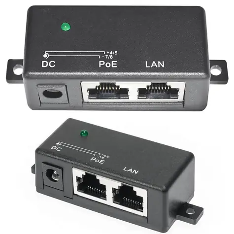 Extralink PoE injektor / Injektor PoE / 1x RJ45 100 Mb/s / 48V DC