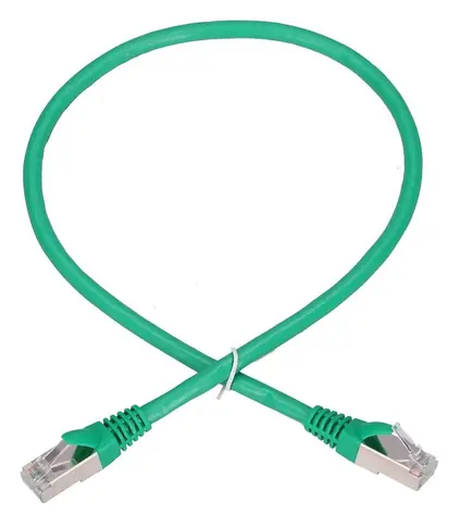 Extralink zelená / Patch kabel / Cat.6 / FTP / 0,5 m / měď