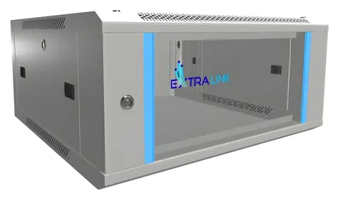 Extralink Rozvaděč 4U šedá / Nástěnný rozvaděč / 19