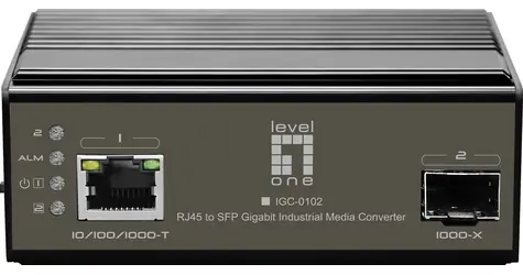 LevelOne IGC-0102 / Mediakonvertor / RJ45-SFP / Gigabit Ethernet / DIN lišta / Industrial