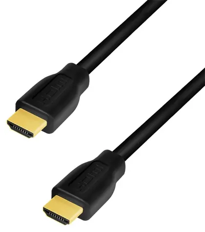 LogiLink HDMI kabel A(M)-A(M) černá / Kabel / HDMI 2.0 / 4K/60Hz / pozlacené konektory / 1 m