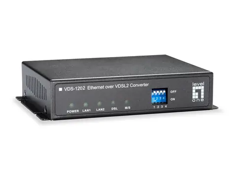 LevelOne VDS-1202 / Media konvertor / VDSL2 Annex B / 100 Mbit/s / 2x RJ-11 / 2x RJ-45