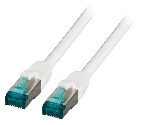 EFB Cat.6A S/FTP 1,5 m bílá / Patch kabel / RJ-45 / LSZH / 10 Gigabit Ethernet