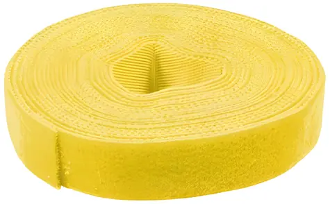 LogiLink Klettband žlutá / Stahovací páska na suchý zip / Šířka 16 mm / Role 4 m