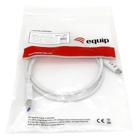 Equip USB-A - USB-C bílá / Kabel / USB 3.2 Gen 1 / 5 Gbit/s / 3 A / 1 m
