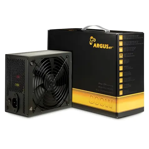 Inter-Tech Argus GPS-800 / Napájecí zdroj / 800W / 80 PLUS Gold / ATX 2.4 / 140mm ventilátor
